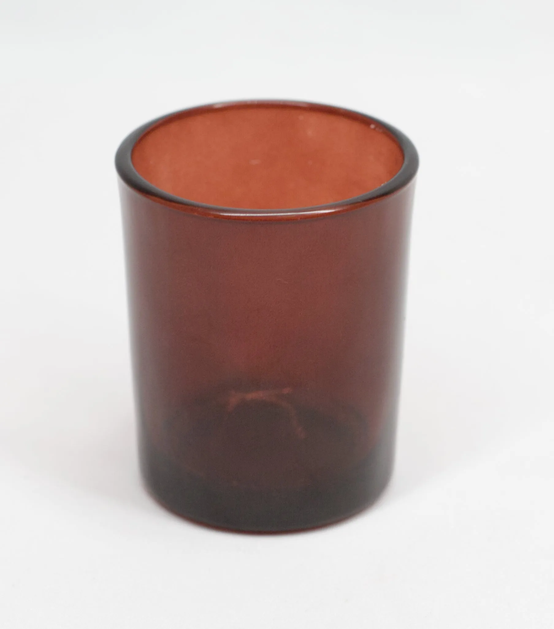 Votive Candle Glass - Amber -