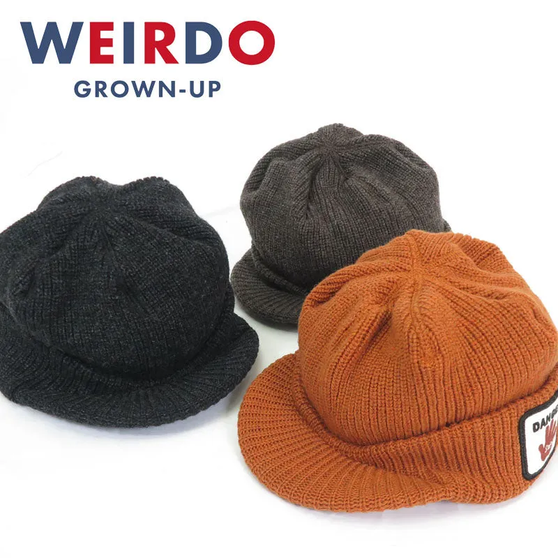 WEIRDO ウィアード 帽子 ニット ジープ キャップ GOVERNMENT  JEEP CAP GLAD HAND グラッドハンド WRD-24-AW-G06【2024-25年秋冬新作】