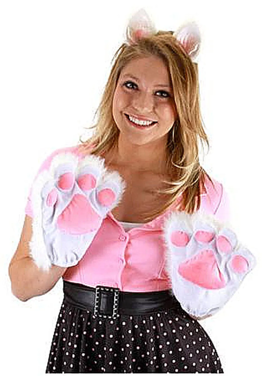 White Kitty Paws/Gloves