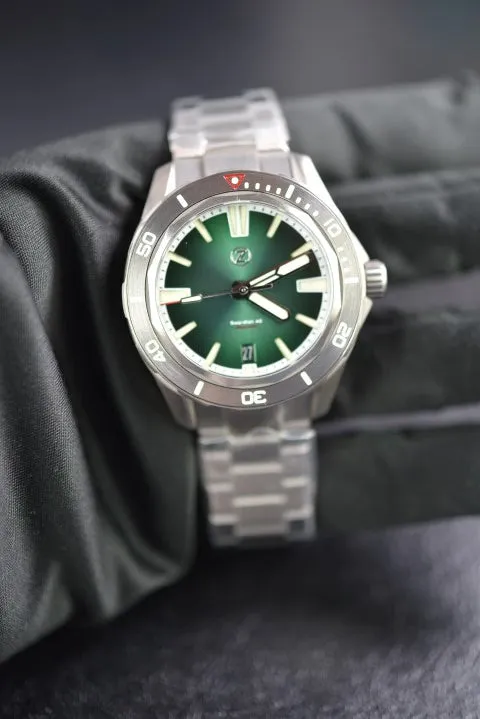 Zelos Swordfish 40mm TI Emerald Green (B-stock)